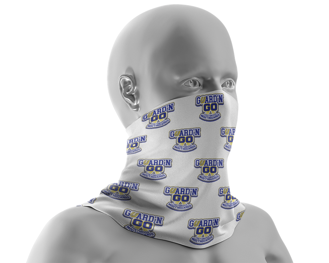 Neck Gaiter :: Large Logo :: White