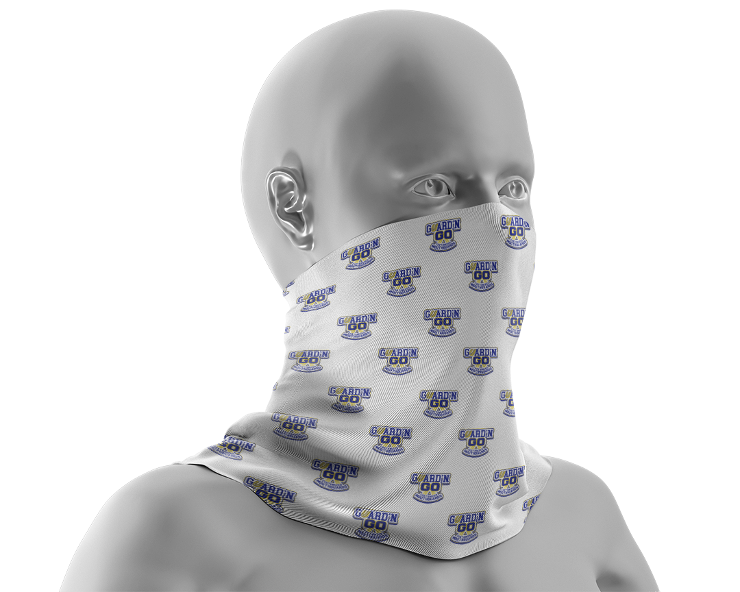 Neck Gaiter :: Small Logo :: White